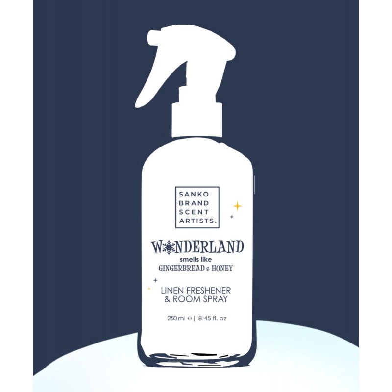 Aρωματικό υφασμάτων & room spray Wonderland μελομακάρονο 250 ml