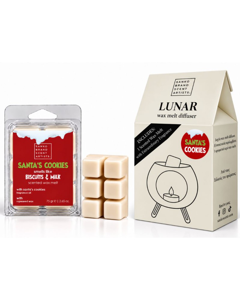 Δοχείο + Wax Melt SANTA'S COOKIES