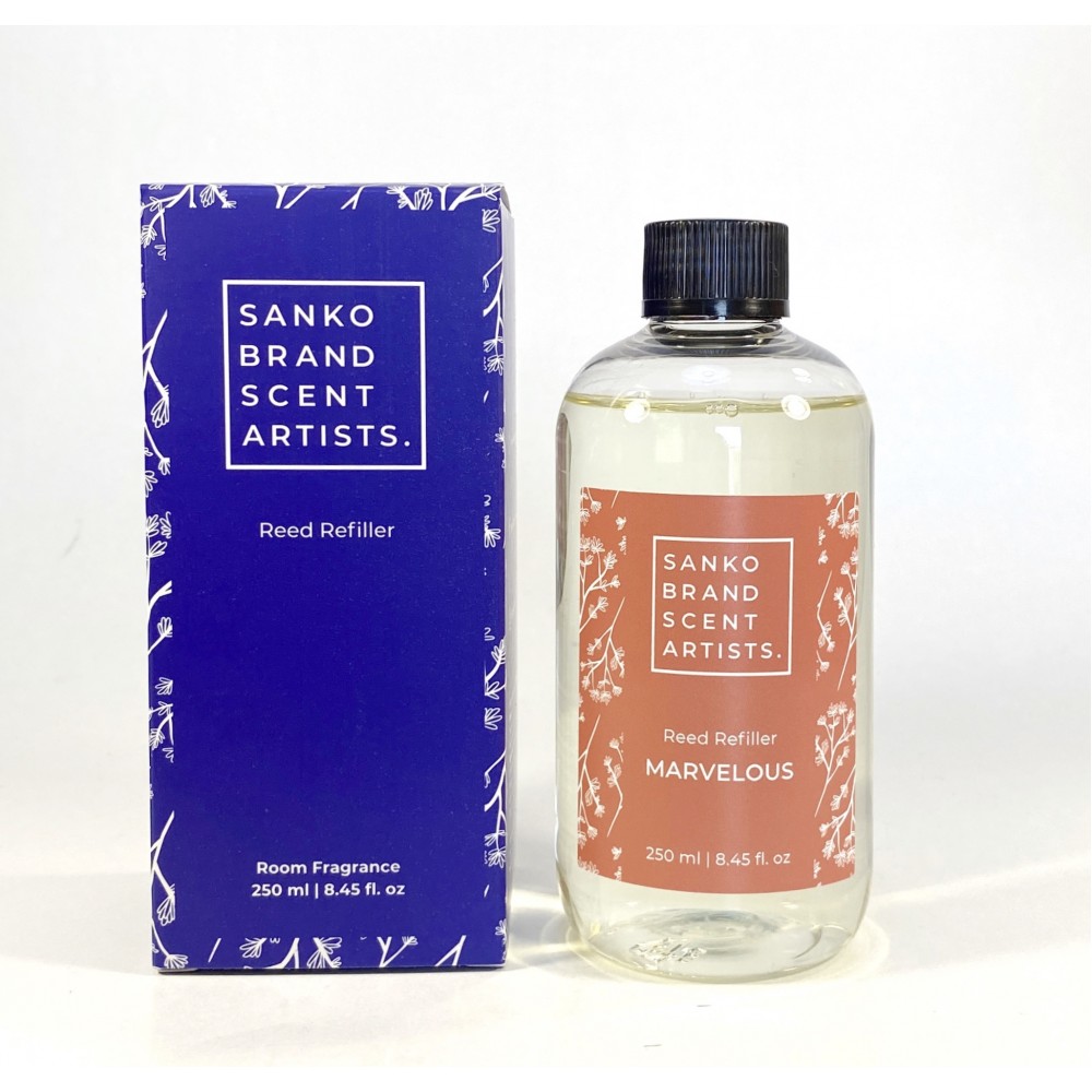 Ανταλλακτικό Αρωματικό Χώρου με Στικς Reed Diffuser Marvelous 250 ml