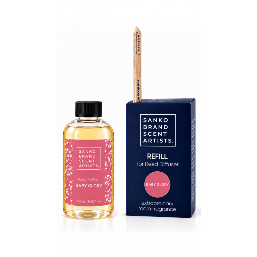 Ανταλλακτικό αρωματικό χώρου με στικς BABY GLORY 250ml